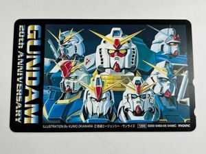  unused telephone card 50 frequency Mobile Suit Gundam 20th ANNIVERSARY. through e-jensi-* Sunrise 