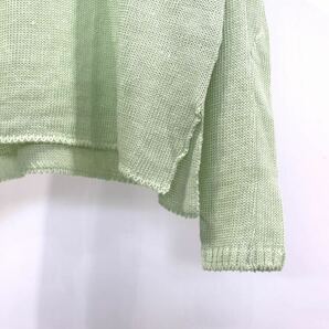 size2 24ss ANCELLM FOOTBALL LINEN KNIT/MINT 定価52,800円 アンセルムの画像3