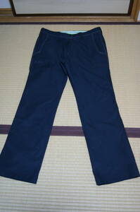# used Fischer men's pants (L size / black ) polyester 100% bottom FISCHER strut type sport Golf outdoor 