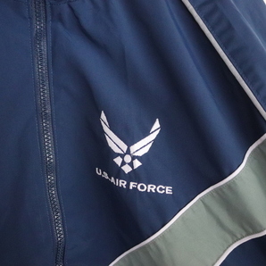 D361 2000年代製 U.S.AIRFORCE PTU ナイロンジャケット■00s 表記Mサイズ ネイビー 紺 ミリタリー アメカジ トレーニング 古着卸 古着 90sの画像6