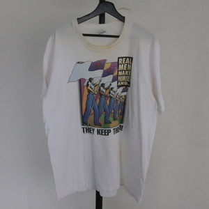 X307 90sビンテージ ANVIL アンビル 半袖プリントTシャツ USA製■1990年代製 表記XLサイズ 白 アメカジ ストリート 古着 古着卸 激安 希少