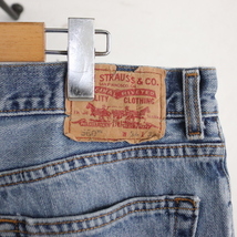 g266 2007年製 Levi’s リーバイス 560 デニムパンツ■00s 表記34インチ ブルー ジーパン バギー アメカジ ストリート 古着 古着卸 90s 80s_画像3