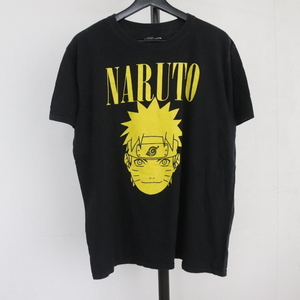 g293 2007年製 NARUTO ナルト 半袖プリントTシャツ■00s 表記Lサイズ 黒 ブラック アニメT アメカジ ストリート 古着 激安 卸売 希少 90s 