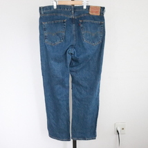 G362 2000年代製 リーバイス 550 デニムパンツ■00s 表記36インチ ネイビー アメカジ ストリート LEVIS Gパン ジーンズ バギー 古着卸 90s_画像2