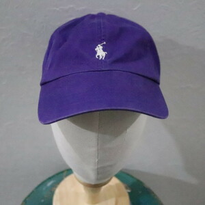 2000年代製 ラルフローレン コットン ベースボールキャップ■00s パープル アメカジ ストリート CAP 帽子 POLO 古着 古着卸 オールド 90s