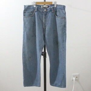 W57 2009年製 Levi’s リーバイス 505 デニムパンツ■00s 表記36インチ ブルー Gパン ジーンズ リメイク アメカジ 古着 オールド 激安 希少