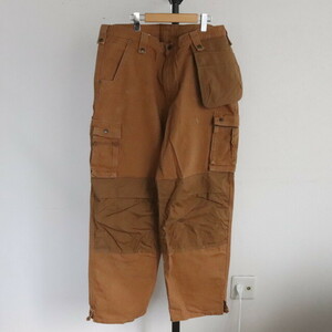 g79 2000年代製 Carhartt ダックパンツ■00s XLサイズぐらい ダブルニー ワーク カーゴパンツ ブラウン カーハート アメカジ 古着 古着卸