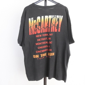 A414 2000年代製 McCARTNEYプリントTシャツ■00s XLサイズぐらい ブラック ロックT アメカジ 古着 古着卸 激安 希少 検 90sの画像2