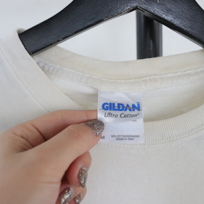 Z251 2008年製 GILDAN ギルダン 半袖プリントTシャツ■00s 表記Mサイズ 白 ホワイト ヨーダ ウィングフット アメカジ ストリート 古着 90sの画像5