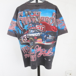 B295 90sビンテージ レーシング 半袖プリントTシャツ■1990年代製 約Mサイズ BURGERKING NASCAR アメカジ デイルJr 古着 古着卸 オールドの画像2