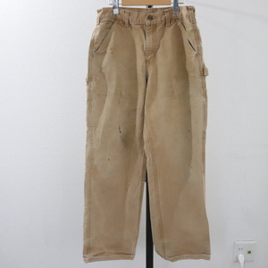 B324 2000年代製 カーハート CARHARTT ダック ペインターパンツ BRN■00s 表記30インチ ブラウン BRN アメカジ ワーク ストリート 古着卸