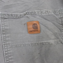 T340 2000年代製 カーハート Carhartt コットンハーフパンツ■00s 表記34インチ グレー ペインターパンツ アメカジ ワーク 古着 激安 希少_画像4