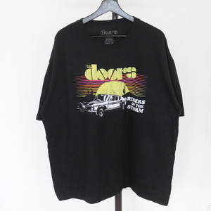 V443 2000年代製 doors 半袖プリントTシャツ■00s 表記2XLサイズ ブラック 黒 アメカジ ストリート 古着 古着卸 オールド 激安 希少 検 90s