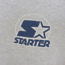 h95 90sビンテージ STARTER スターター 半袖プリントTシャツ■1990年代製 表記Sサイズ グレー アメカジ ストリート 古着 古着卸 希少 80s _画像6