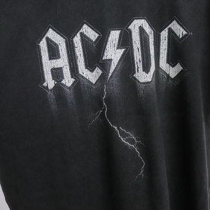 i82 2000年代製 AAA ACDC 半袖プリントTシャツ■00s 表記Lサイズ 黒 ブラック ロックT バンドT アメカジ ストリート 古着 古着卸 オールドの画像6