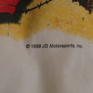 R347 90sビンテージ CHASE レーシングプリントTシャツ■1990年代製 表記Lサイズ ホワイト シボレー NASCAR アメカジ ストリート 古着 80sの画像5