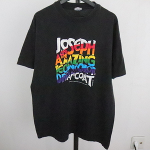 i154 90sビンテージ MILLENITEX 半袖プリントTシャツ■1990年代製 表記XLサイズ 黒 メッセージ アメカジ ストリート 古着 古着卸 オールド