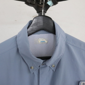 W394 2000年代製 Columbia コロンビア PFG 半袖 フィッシングシャツ■00s XLサイズくらい ブルー アメカジ ビッグサイズ ストリート 90sの画像6
