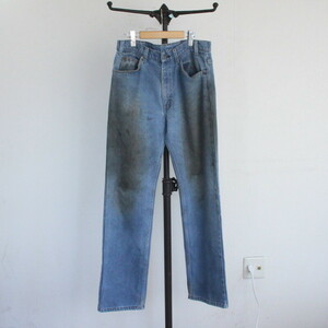 E386 80sビンテージ リーバイス 509 デニムパンツ■1980年代製 34インチ LEVIS ブルー アメカジ ストリート Gパン ジーンズ ストレート 90s