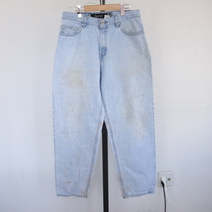 E418 90sビンテージ Levis リーバイス シルバータブ デニムパンツ USA製■1990年代製 表記31インチ ブルー 青 ジーンズ ジーパン 古着卸