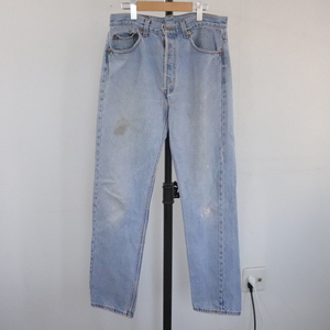 E430 80sビンテージ Levis リーバイス 501 デニムパンツ■1980年代製 約33インチ 古着 アメカジ ストリート ジ―パン ブルー ストレート 