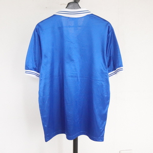 Z302 80sビンテージ HIGH5 半袖サッカーシャツ USA製■1980年代製 表記Mサイズ ブルー アメカジ ストリート アンティーク 古着卸 激安 90sの画像2
