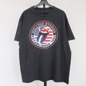 Z330 2000年代製 ROLLINGSTONES 半袖Tシャツ■00s 約Lサイズ ブラック ローリングストーンズ ロック バンド 90s 80s 70s 60s 古着卸 激安