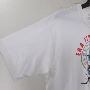 Z362 90sビンテージ フルーツオブザルーム 半袖Tシャツ USA製■1990年代製 表記Lサイズ 白 古着 アメカジ ストリート シングルステッチ 80sの画像4