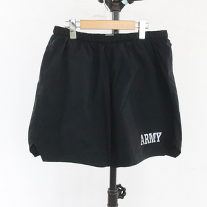 Z405 90s Vintage U.S.ARMY PFU training shorts #1990 period made inscription XL size black black nylon military American Casual old clothes . old clothes 