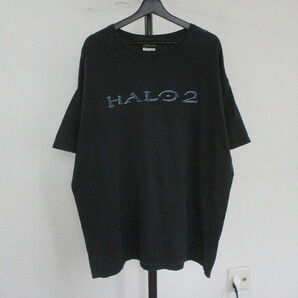 D423 2006年製ビンテージ XBOX HALO2 プリントTシャツ■00s 表記2XLサイズ 黒 ブラック アメカジ ストリート ビッグサイズ ゲームT 90s 80sの画像1