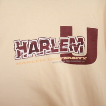 D451 2000年代製 Herlem リンガーTシャツ■00s 表記XLサイズ ベージュ カレッジ アメカジ ストリート ボルドー 古着 古着卸 オールド 激安_画像7