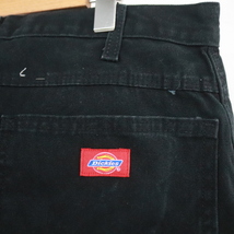 D471 2000年代製 Dickies ペインターパンツ ディッキーズ■00s 表記32インチ ダック ブラック 古着 アメカジ ストリート 90s 80s 70s 60s_画像6