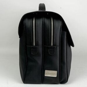 美品 BVLGARI ブルガリ ミレリゲ ビジネスバッグ ブリーフケース メンズ トート PVC レザー 革 ブラック 黒 A4収納 1円 書類 カバン 鞄の画像5