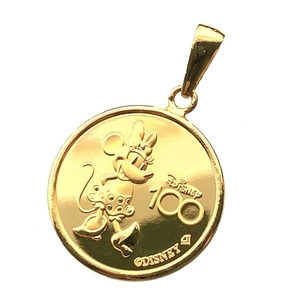ディズニー金貨 ミッキー K18/24 純金 2.1g 1/20オンス イエローゴールド コイン ペンダントトップ コレクション GOLD