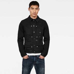 1円/G-STAR RAW/XSサイズ/Gジャン SCUTA POP SLIM JKT D15764-8479 ウォッシュ加工 アメカジ サーフ 新品/黒/ブラック/ia138/の画像8