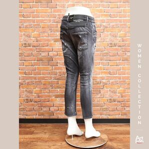 1円/DSQUARED2/IT38サイズ/S75LB0514 COOL GIRL CROPPED JEAN デニム パンツ イタリア製 ディースクエアード 新品/グレー/iy327/の画像3