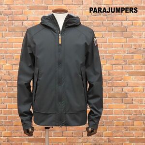 1円/春夏/PARAJUMPERS/Lサイズ/マウンテンパーカー 撥水 ストレッチ リップストップ 無地 アウトドア 新品/黒/ブラック/ic254/