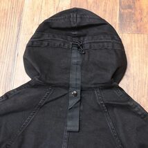 1円/G-STAR RAW/XSサイズ/デニム コート STRETT HDD PARKA D08082-B479 ストレッチ伸縮 ウォッシュ加工 ワイルド 新品/黒/ブラック/ia170/_画像6