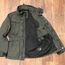 1円/G-STAR RAW/XXSサイズ/ミリタリー ブルゾン OSPAK FIELD JKT D15498-9740 ガーメントダイ 渋い ワイルド 新品/カーキ/ia136/_画像7