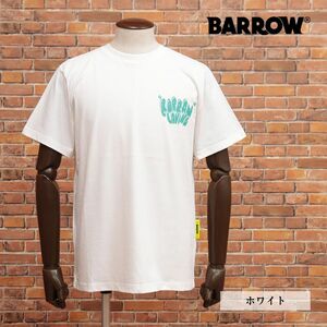 23SS/BARROW/Sサイズ/Tシャツ 034091 ジャージー快適 ロゴ アイコンマーク バックプリント クルーネック 半袖 新品/白/ホワイト/ib243/