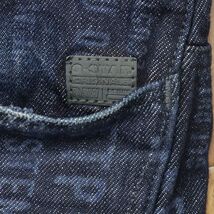 1円/G-STAR RAW/31インチ/デニムパンツ ARC 3D RELAXED TAPERED BRACES RFTP D13761-B247-89 ロゴプリント 個性 新品/紺/ネイビー/gf446/_画像6