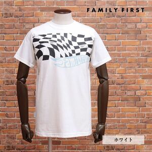 23春夏/FAMILY FIRST MILANO/XSサイズ/イタリア製Tシャツ TS2309 ロゴ レタード レーシング プリント 半袖 新品/白/ホワイト/ic119/