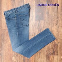 JACOB COHEN/34インチ/イタリー製デニムパンツ J622 LIMITED COMF ウォッシュ加工 ストレッチ ストリート 脚長 新品/青/ブルー/ic420/_画像1