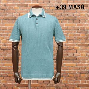 24 Spring/Summer/+39Massq/50 размер/рубашка Polo Soft Cool Cool Cool Summer Thriet, аналогичный итальянский короткий рукав новый/синий зеленый/It166/