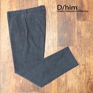 春夏/D/him/48サイズ/美脚パンツ 撥水 軽やかナイロン ストレッチ 日本製 ゴルフ 機能性 穿きやすい◎ 新品/紺/ネイビー/ib120/