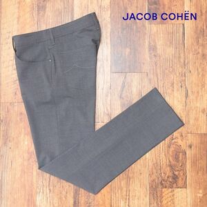 春夏/JACOB COHEN/36インチ/きれいめ パンツ J622 WOOL B COMF 美艶ウール 伸縮性◎ 無地 イタリア製 新品/グレー/ic414/