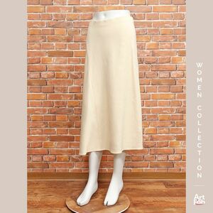 1円/春夏/Vince./US2サイズ/アシンメトリー パネル切替 フレアスカート インポート ヴィンス 新品/アイボリー/iz265/