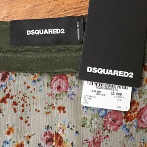 1円/春夏/DSQUARED2/XXSサイズ/S72GD0376 クラッシュ カットソー イタリア製 インポート ディースクエアード 新品/カーキ/iy138/の画像5