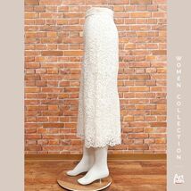 1円/春夏/ERMANNO SCERVINO/IT38サイズ/レース タイトスカート イタリア製 インポート エルマンノシェルビーノ 新品/アイボリー/iz248/_画像2