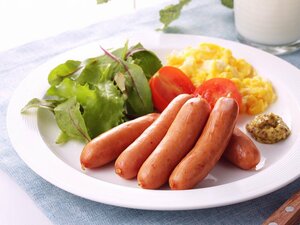 [Max] popular pork sausage enough 50ps.@ business use. 1kg morning meal ... present . standard. wing na-* sausage 1kg*